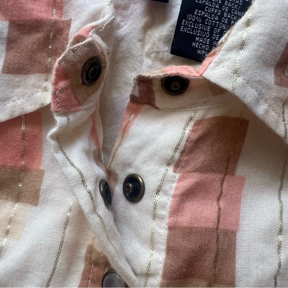 Mix It Western Textured Multi-Pattern Button Down… - image 5